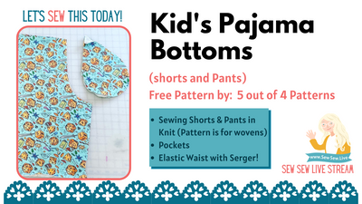 Kid's Pajama Bottoms by 5 out of 4 Patterns