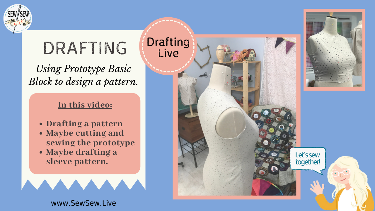 Draping & Drafting Basic Block & Sleeve using Beatrice Form