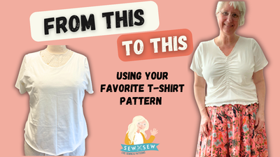 Knit T-Shirt to Ruffle Top