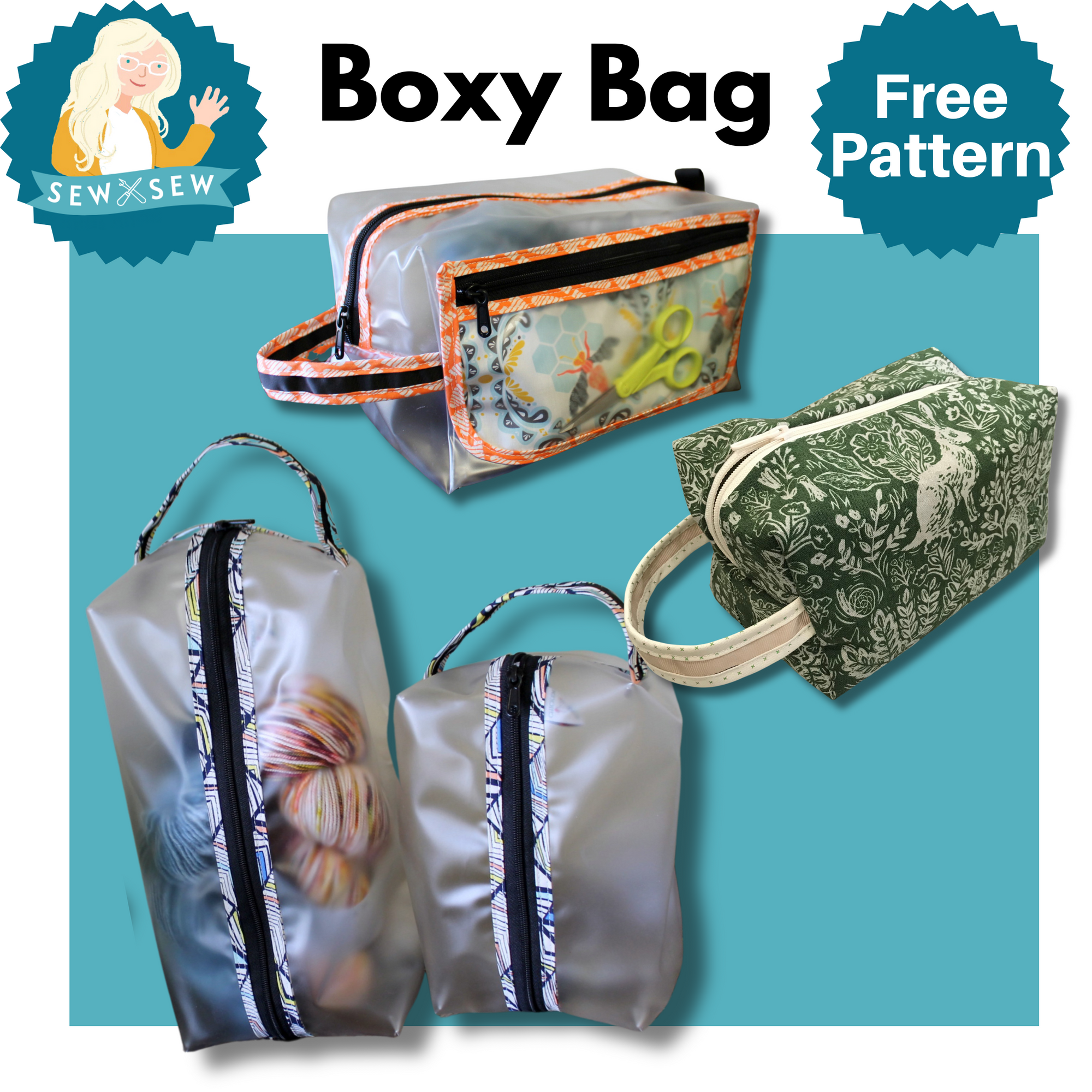 Boxy & Dopp Bag Free Pattern