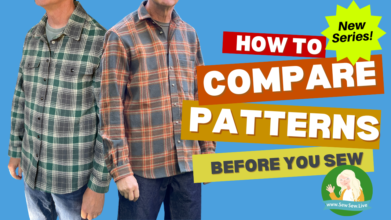 Fitting: How to Compare Shirt Patterns before you Cut and Sew