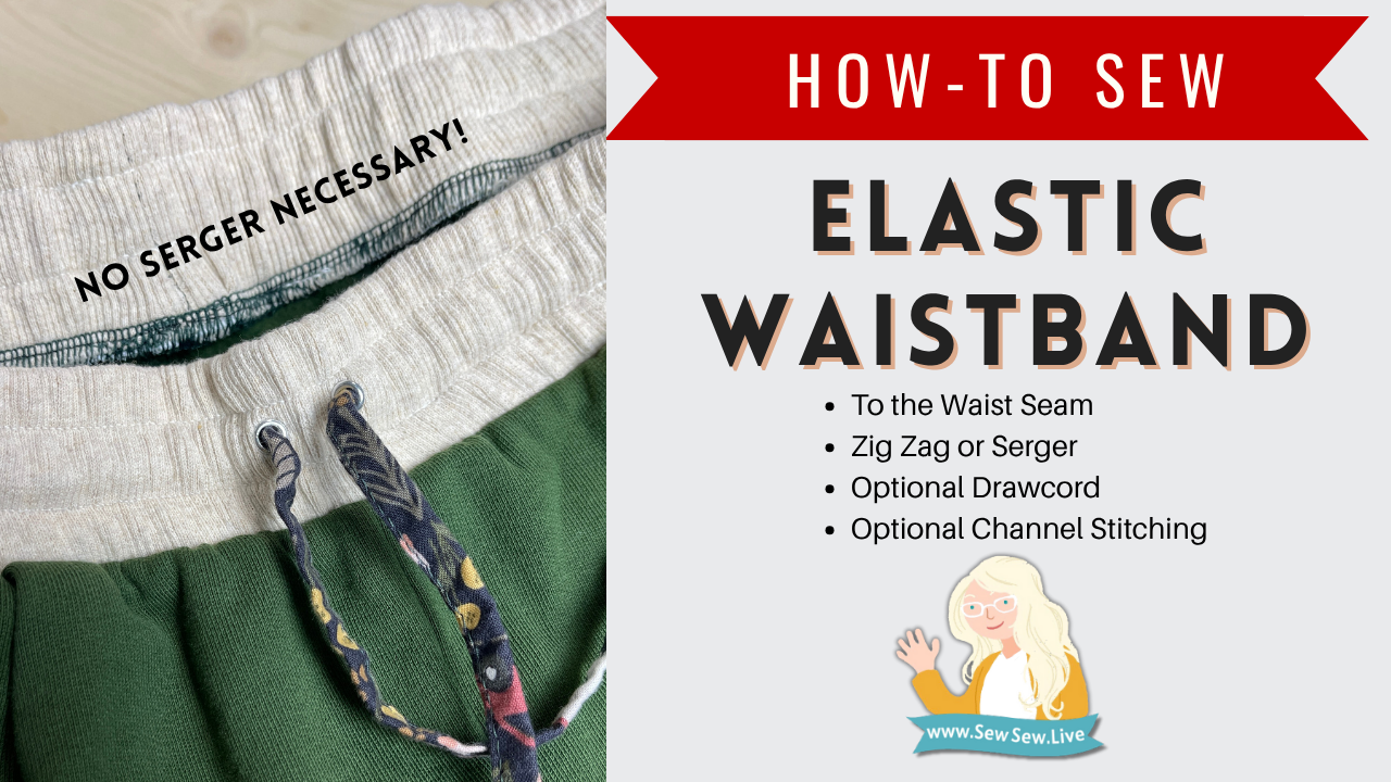 How to Sew an Elastic Waist on Joggers or Fleece Pants