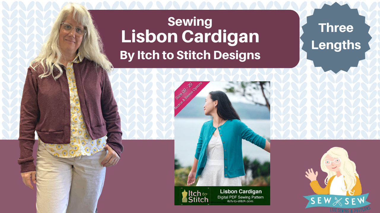 Lisbon Cardigan by Itch to Stitch Patterns