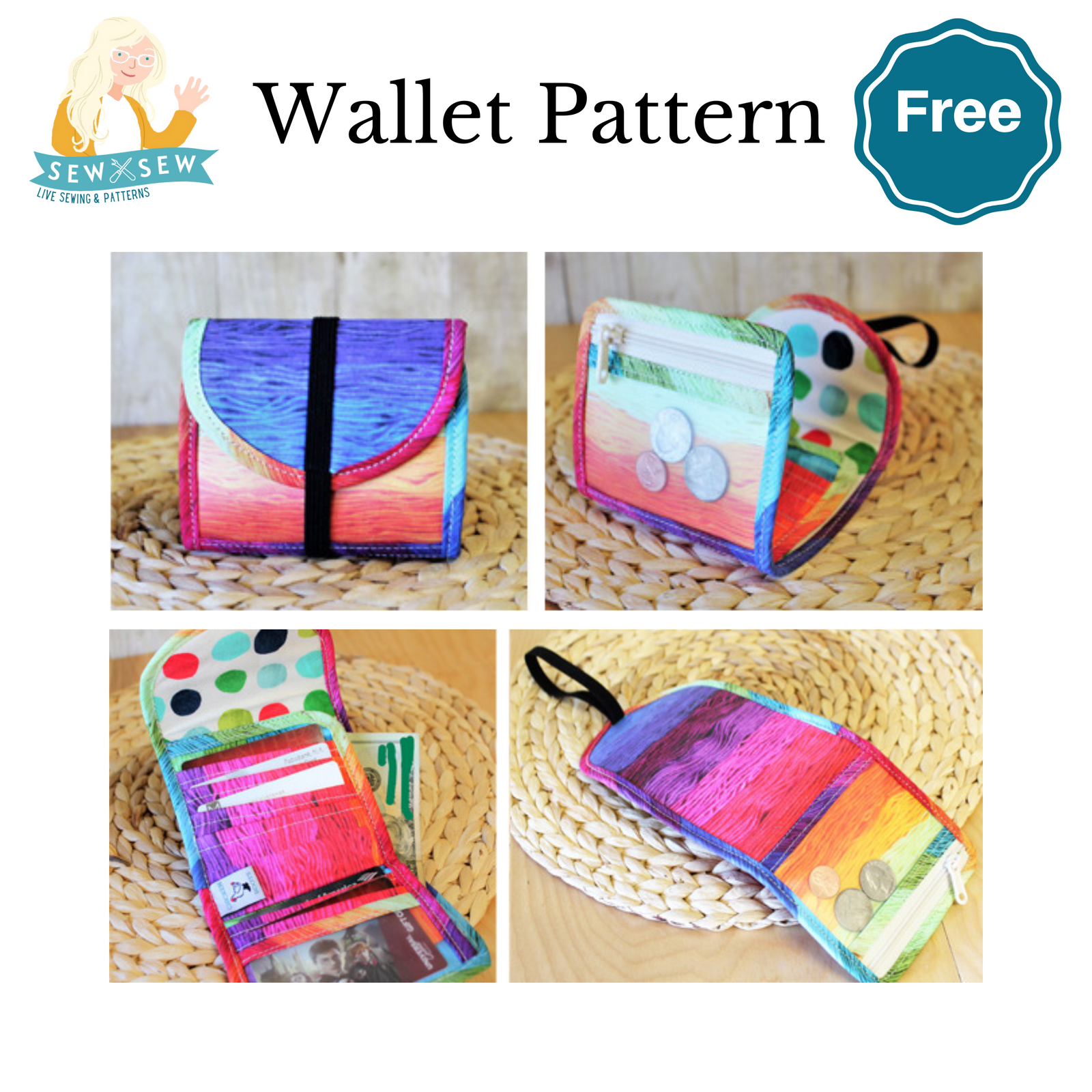 Wallet Pattern by Sew Sew Patterns