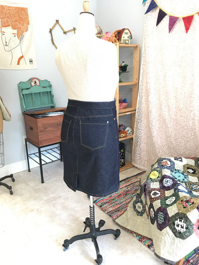 Denim Mini Skirt 18 inch Doll Clothes Pattern PDF Download