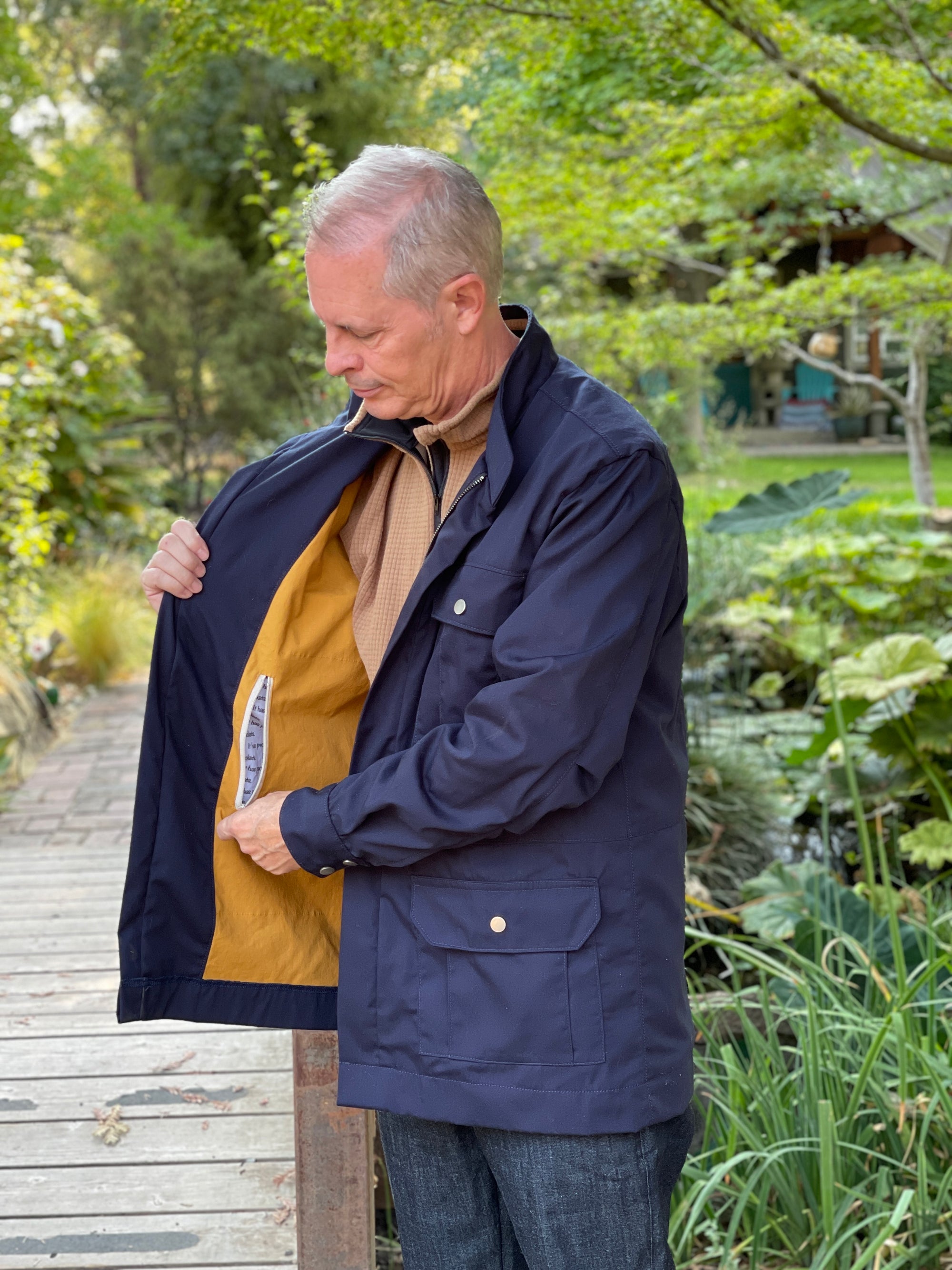 Digital Tosti Utility Jacket For Men Sewing Pattern, Shop