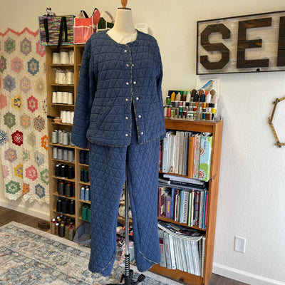 Cozy Quilted Set featuring Tamarack Jacket and Carolyn PJ Bottoms