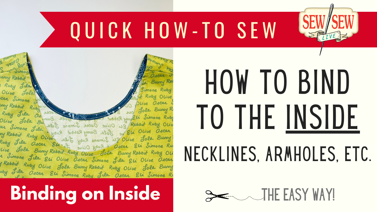 How to Sew Binding to the Inside of a Neckline