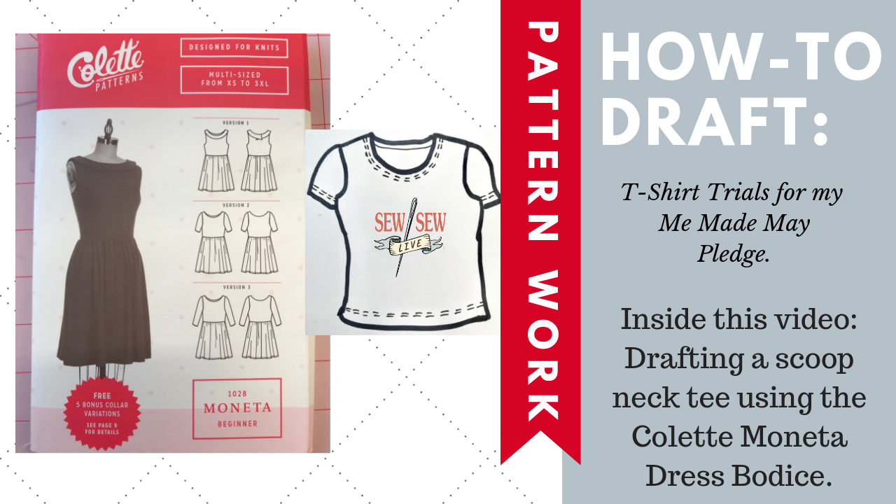 HOW TO Draft a T Shirt from the Moneta Dress