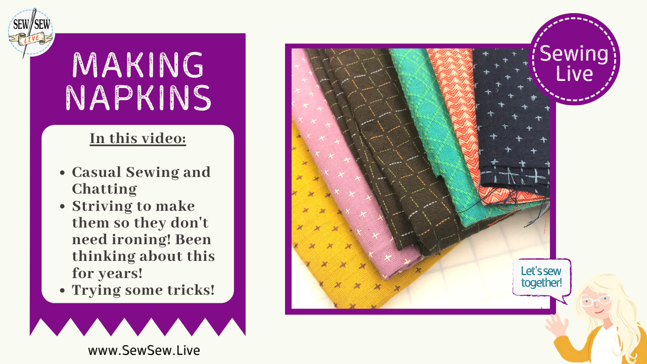Napkins by Sew Sew Live