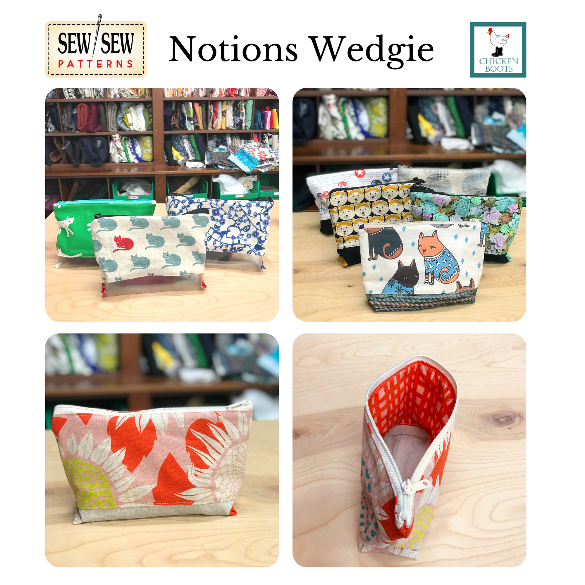 Notions Wedgie PDF Sewing Pattern and Video