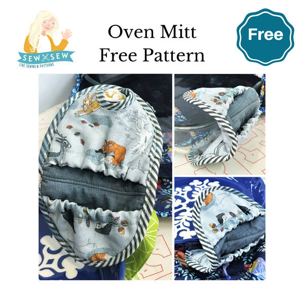 Kids Oven Mitt Free pattern & Tutorial - Hobby Lobby Spring Fabric - Life  Sew Savory