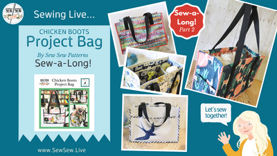 CB Project Bag Live Cutting and Sewing