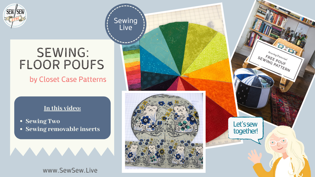 Floor Pouf Free Pattern from Closet Case Patterns