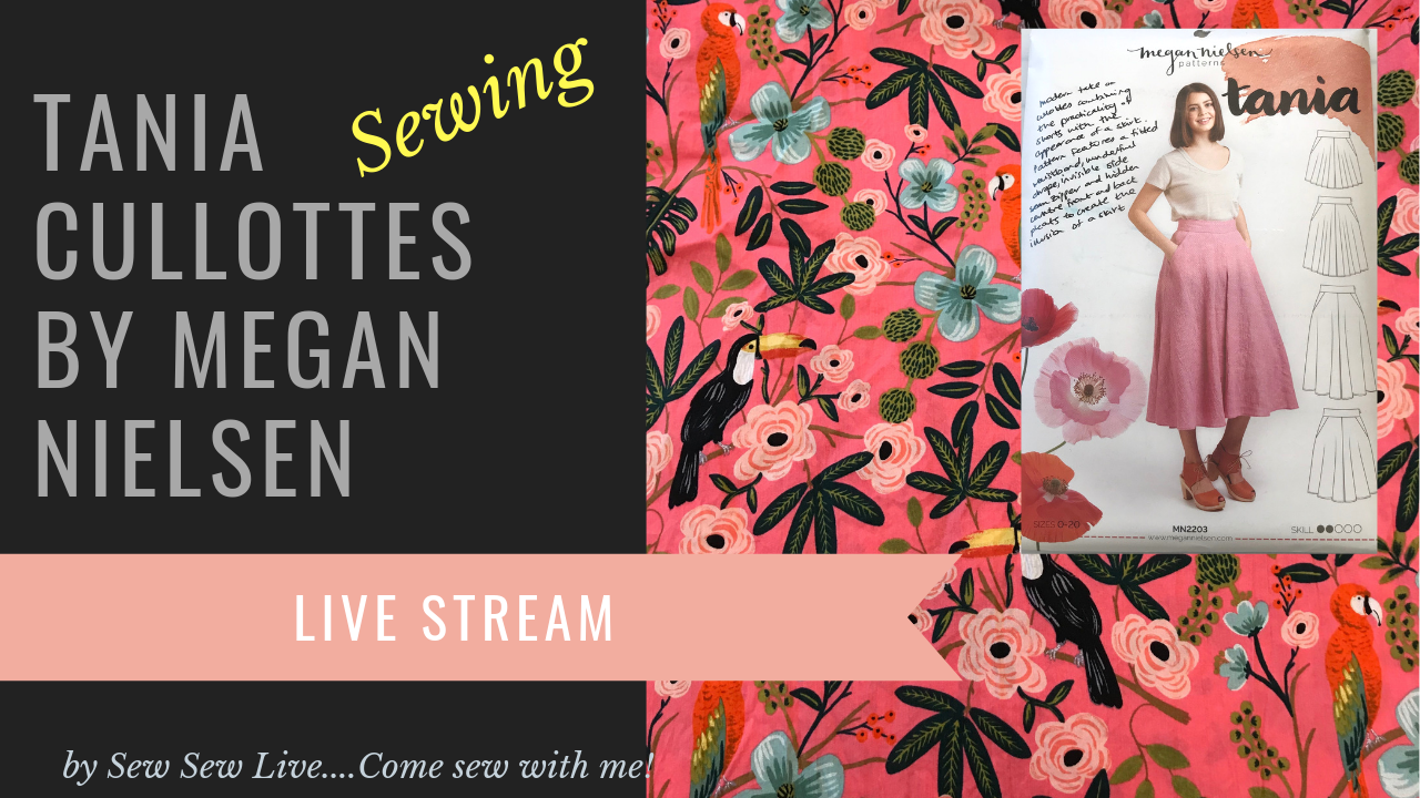 SunnyGal Studio Sewing: Megan Nielsen pattern - Tania Culottes
