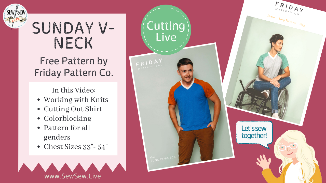 Sunday V-Neck by Friday Pattern Company