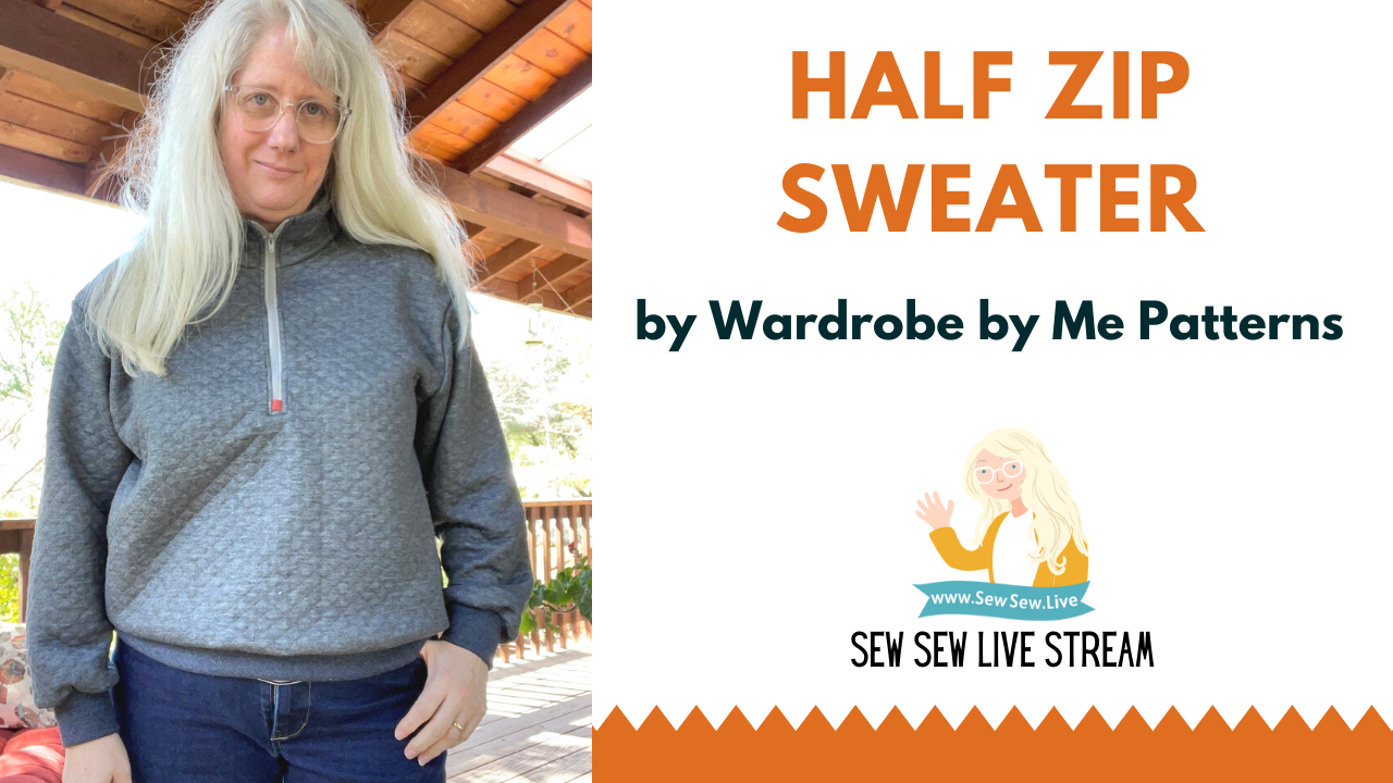 Half Zip Sweater by Wardrobe by Me Patterns
