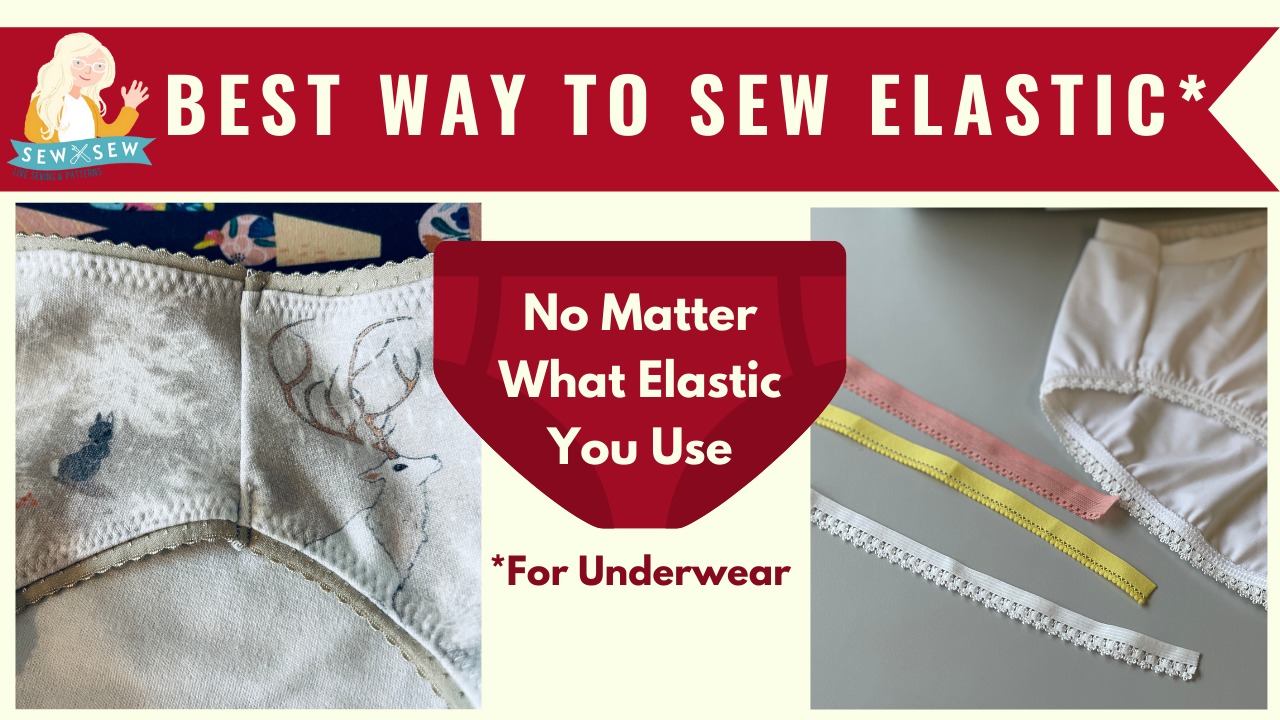 HOW TO Sew Elastic with the BEST Stretch