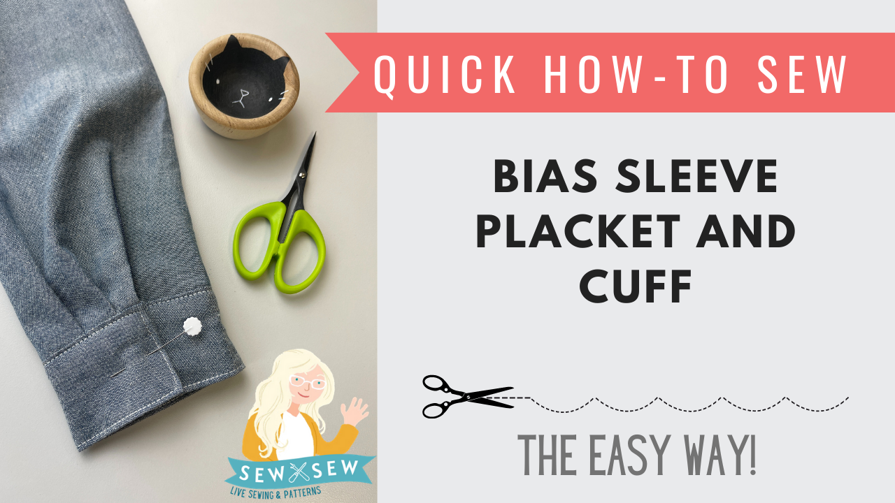How to Sew a Bias Shirt Sleeve Placket