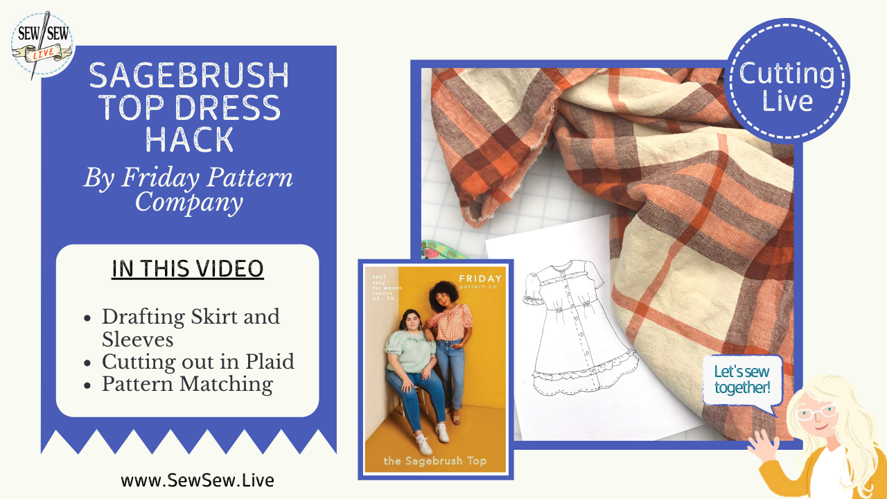 Sagebrush Top Hack to a Dress by Friday Pattern Company
