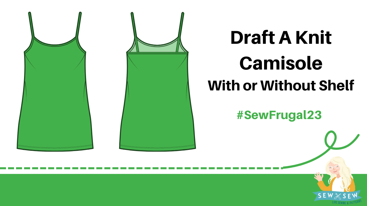 Sew camisole with built-in bra. 